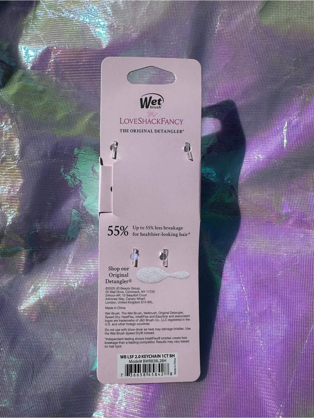 Wet Brush x Goody x LoveShackFancy keychain dangler brush heirloom print!!